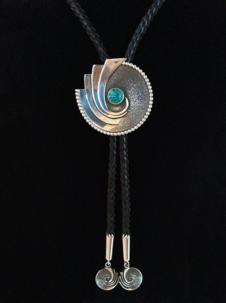 Sterling Silver Bolo with Turquoise