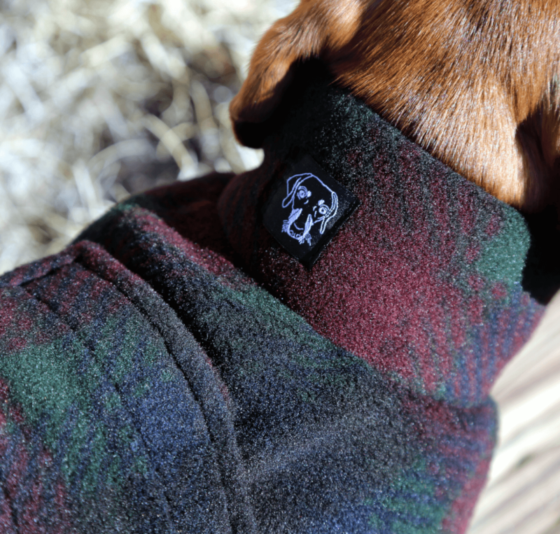 Dark Plaid Fleece Wrap - Image 5